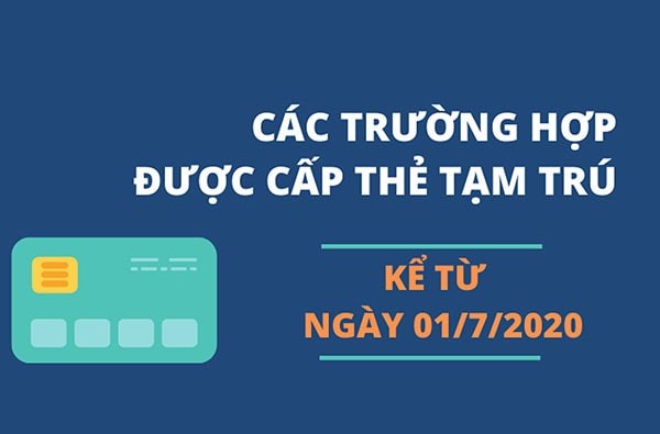 Đối tượng được làm thẻ tạm trú