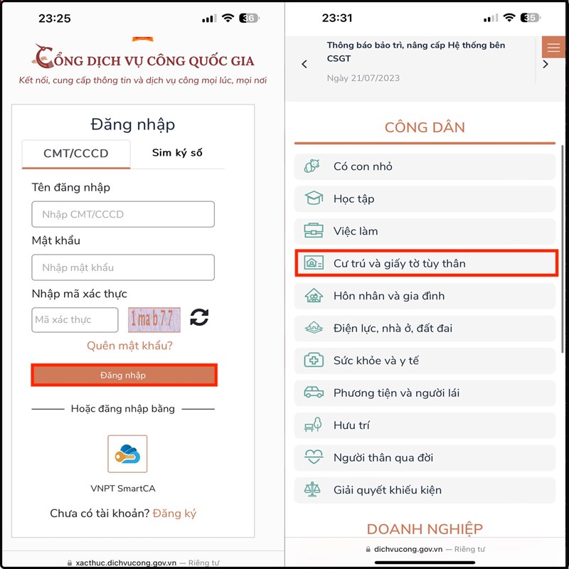 Cách đăng ký, cấp thẻ CCCD gắn chip online Cách đăng ký, cấp thẻ CCCD gắn chip online